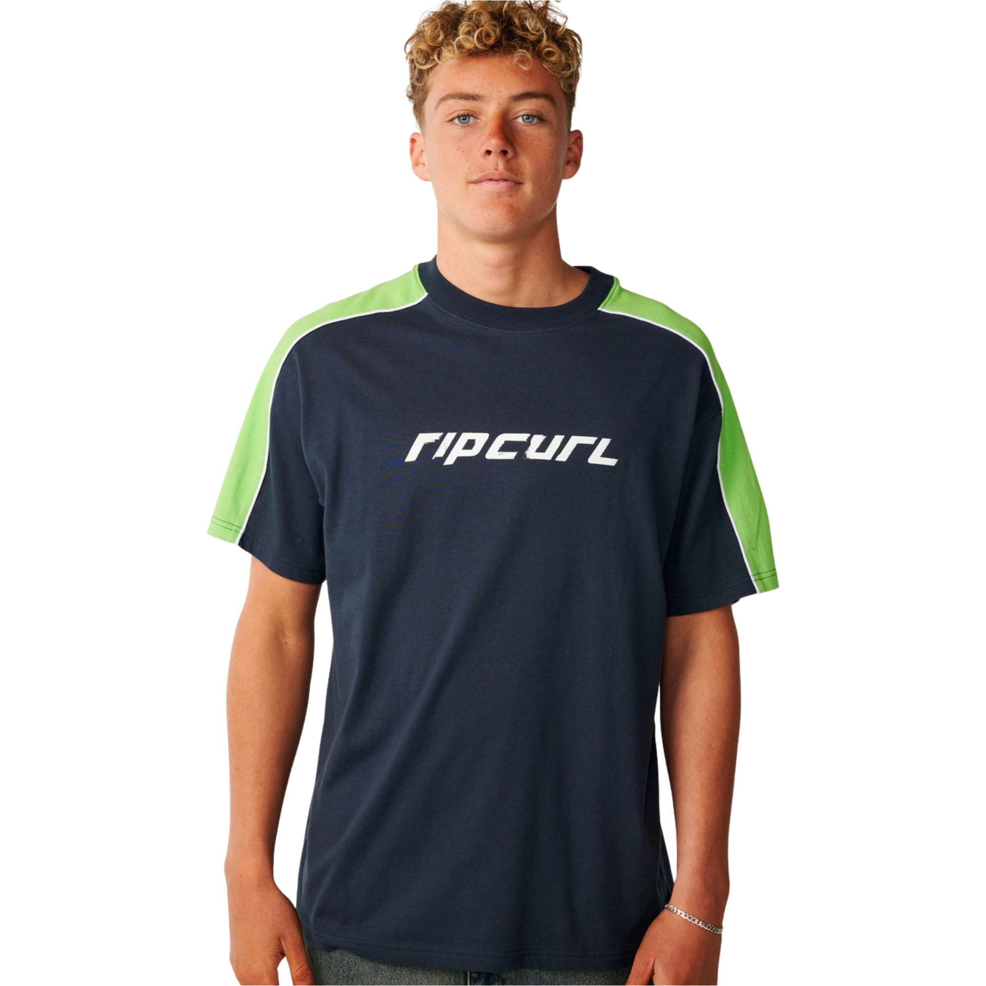 2026 Rip Curl M&auml;nner Archiv Oben Top Panel T-Shirt 129MTE - Dark Navy